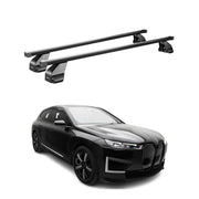 Top Roof Racks Cross Bars fits BMW iX I20 2022-2026 2Pcs Black Steel