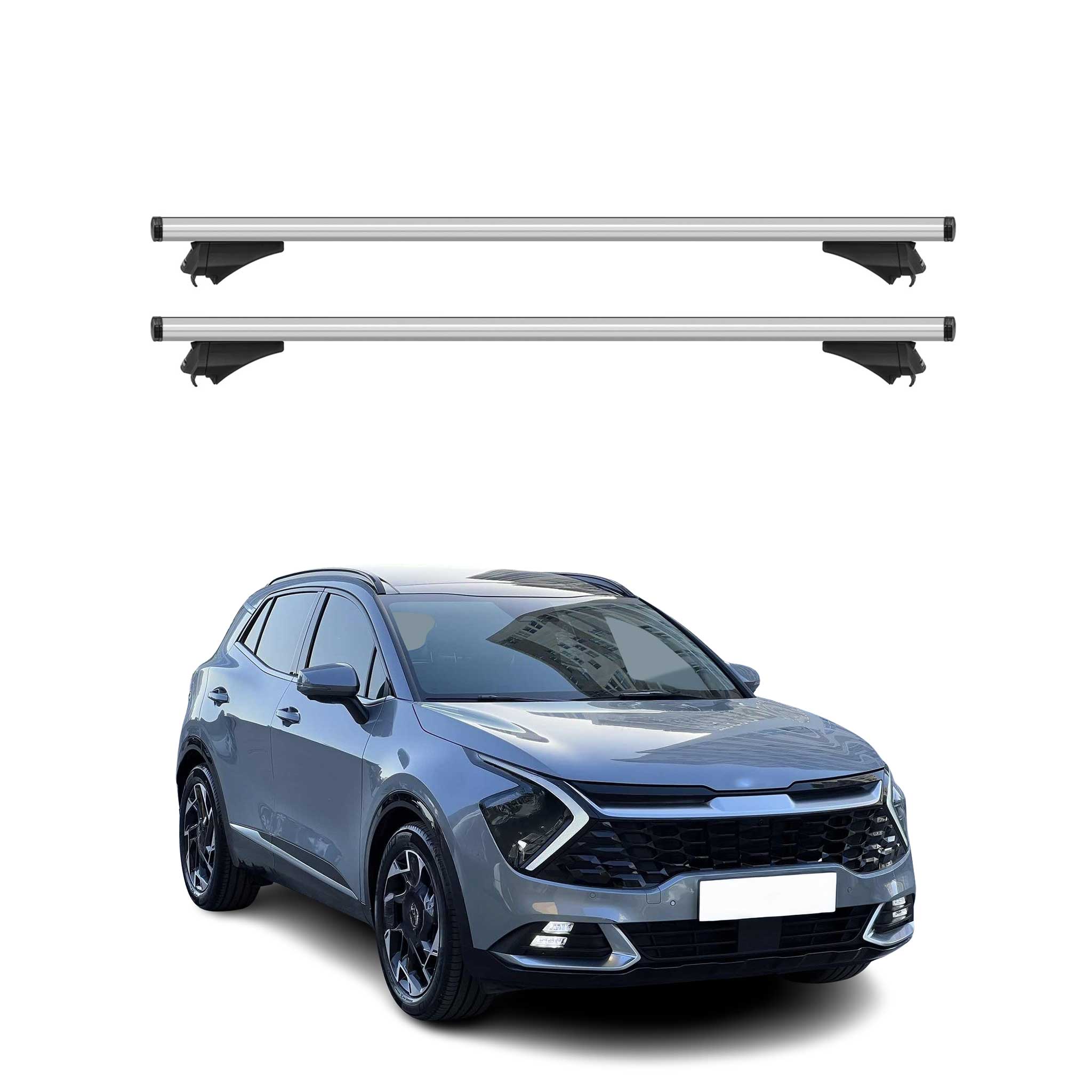2023-2026 Kia Sportage Roof Rack Cross Bars Silver