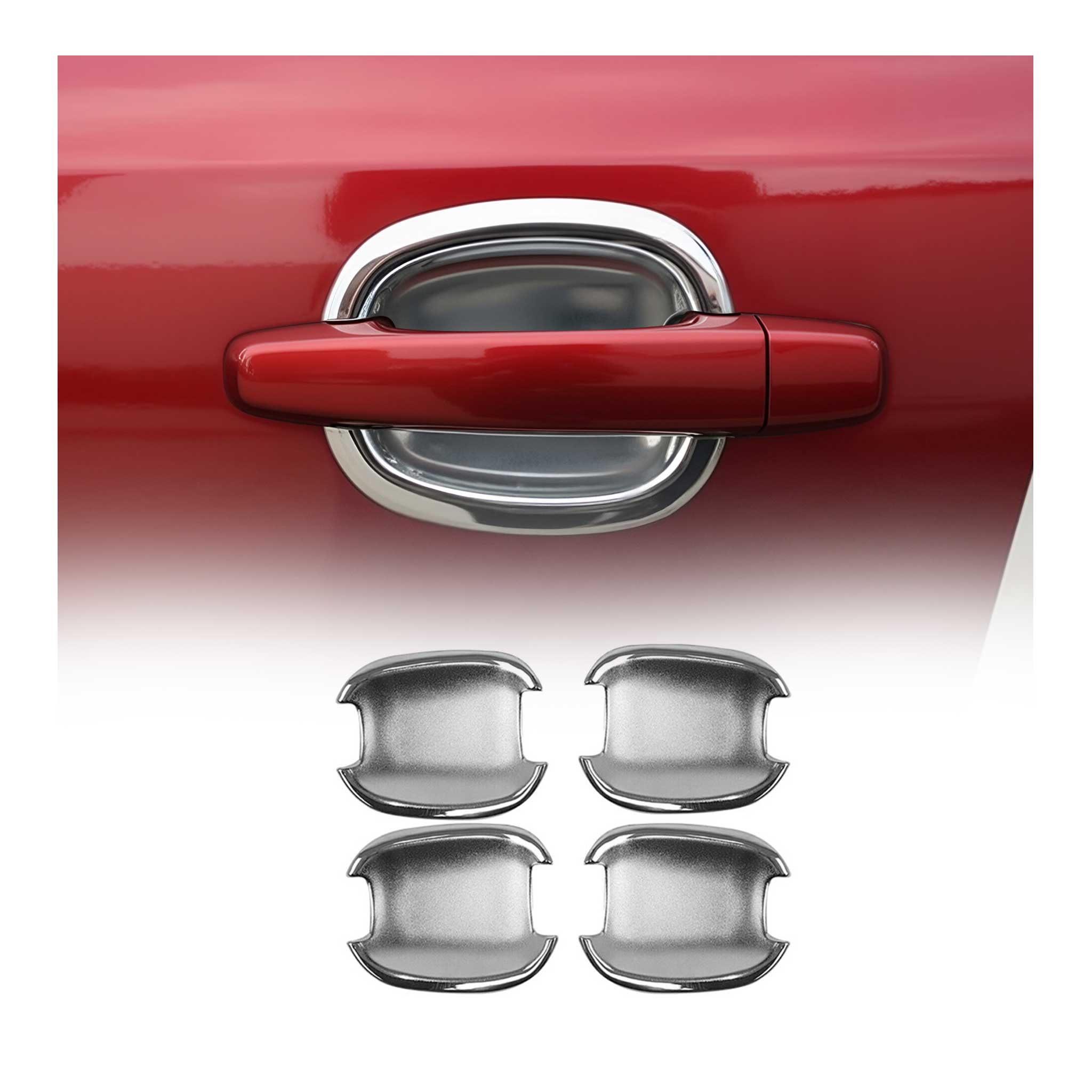 2010-2014 Buick Regal LaCrosse Car Door Handle Bowl Cover Protector Silver Chrome