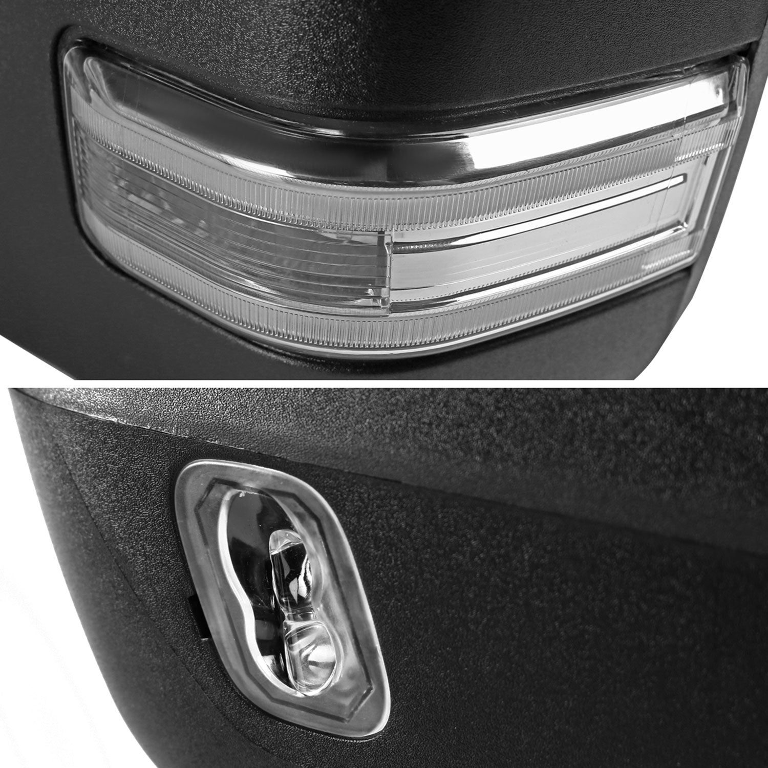 2015-2020 Ford F-150 Heated Chrome Towing Mirrors Sequential &Auxiliary Lights
