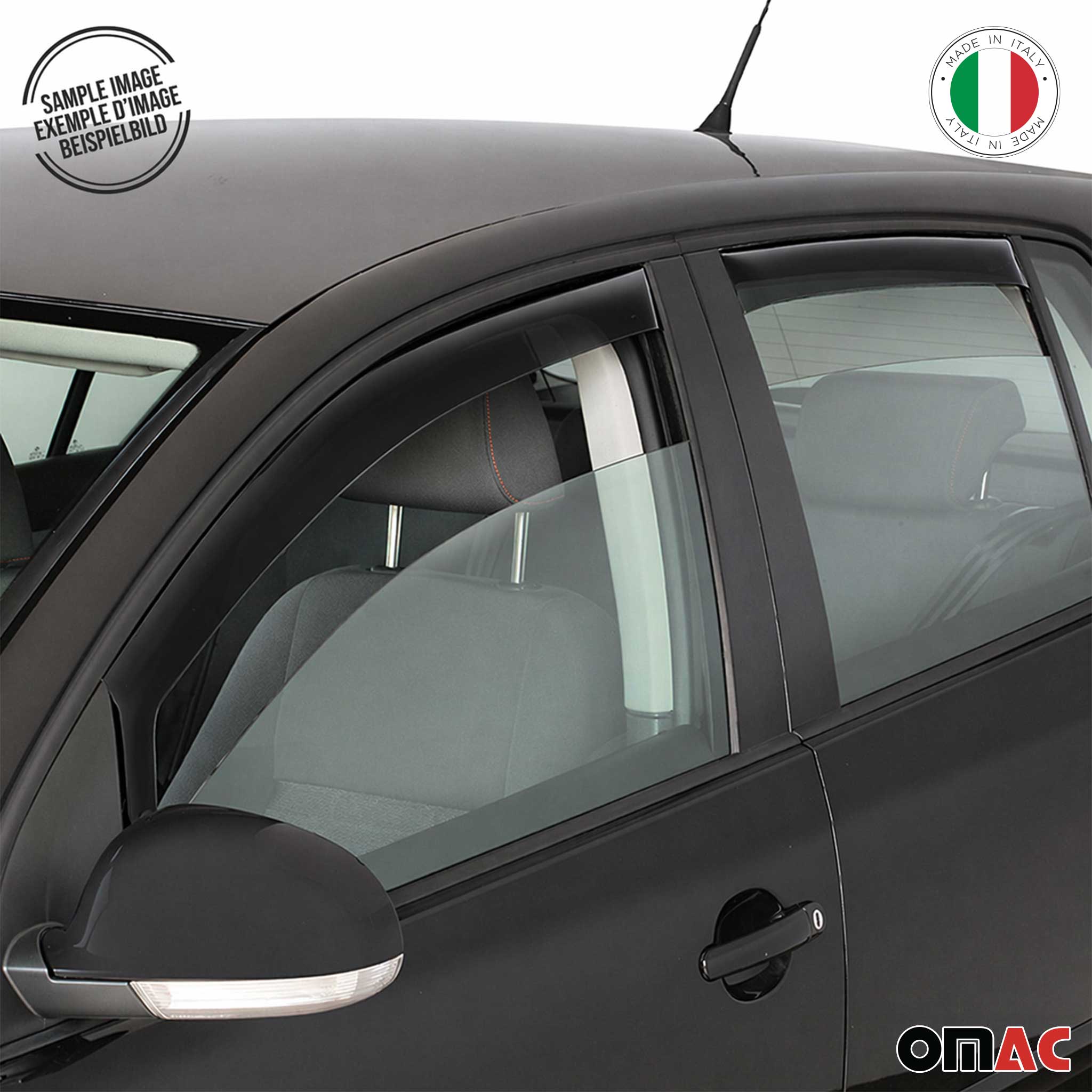 2009-2016 Audi A4 S4 Sedan Window Visor Vent Rain Deflector 4Pcs Smoke