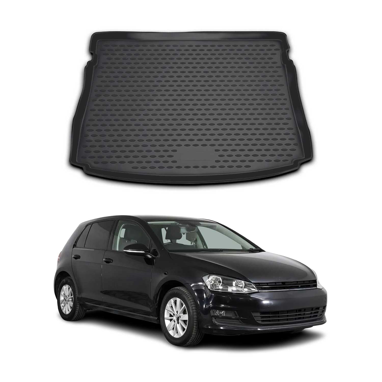 2015-2021 VW Golf MK7 Cargo Liner Trunk Mat All Weather Black
