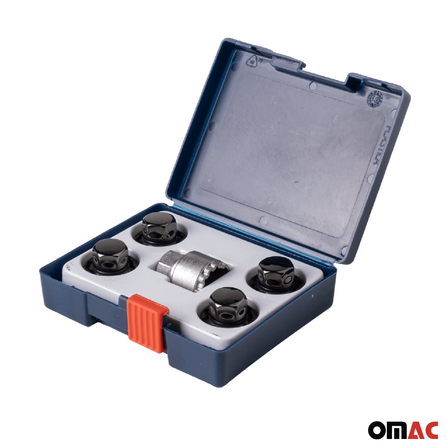Wheel Lock Kit for Ford Edge F-150 Mustang M14 X 1.5 Chromed Black 4Locks&1Key