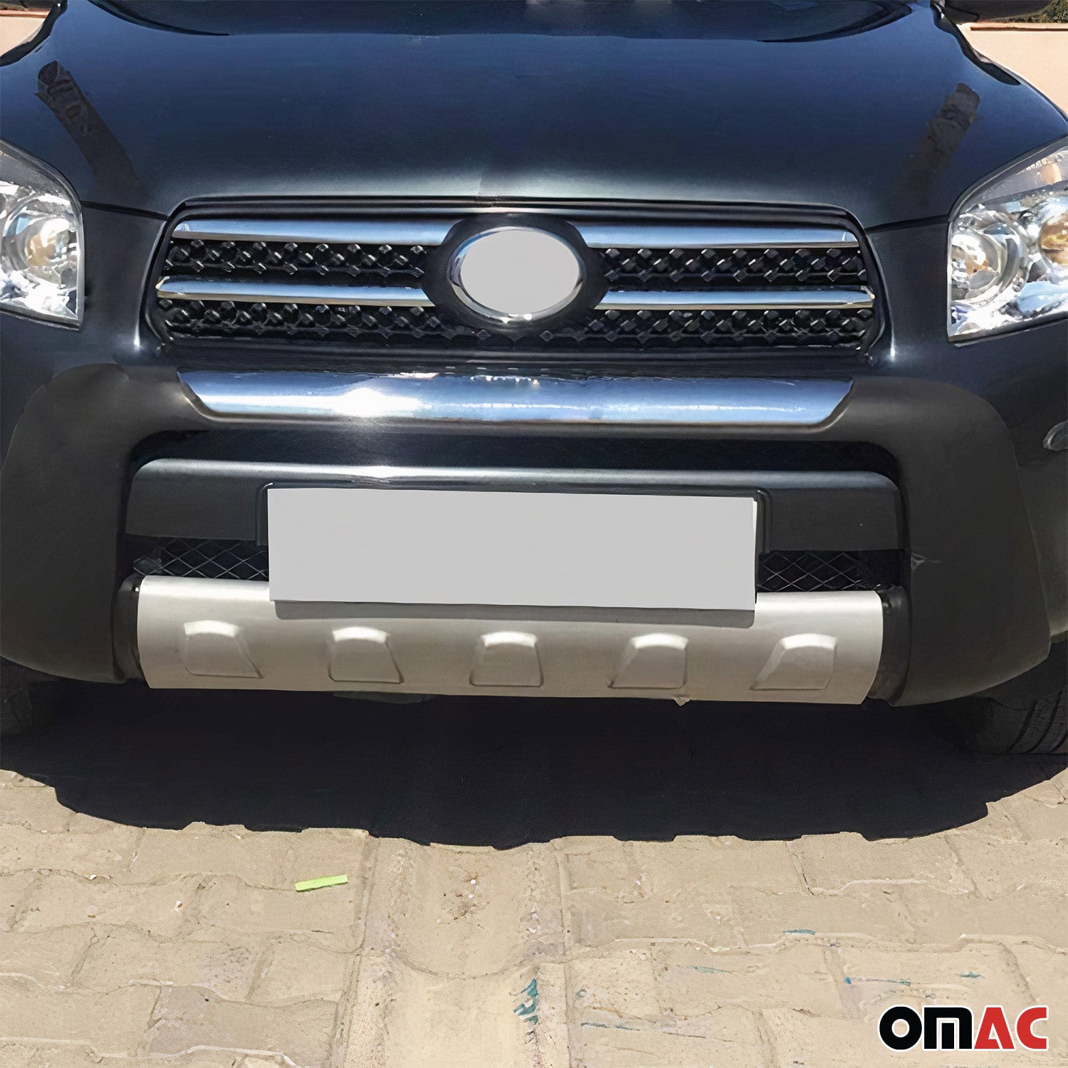 2006-2009 Toyota RAV4 Front Bumper Grill Trim Molding Stainless Steel Silver 4 Pcs