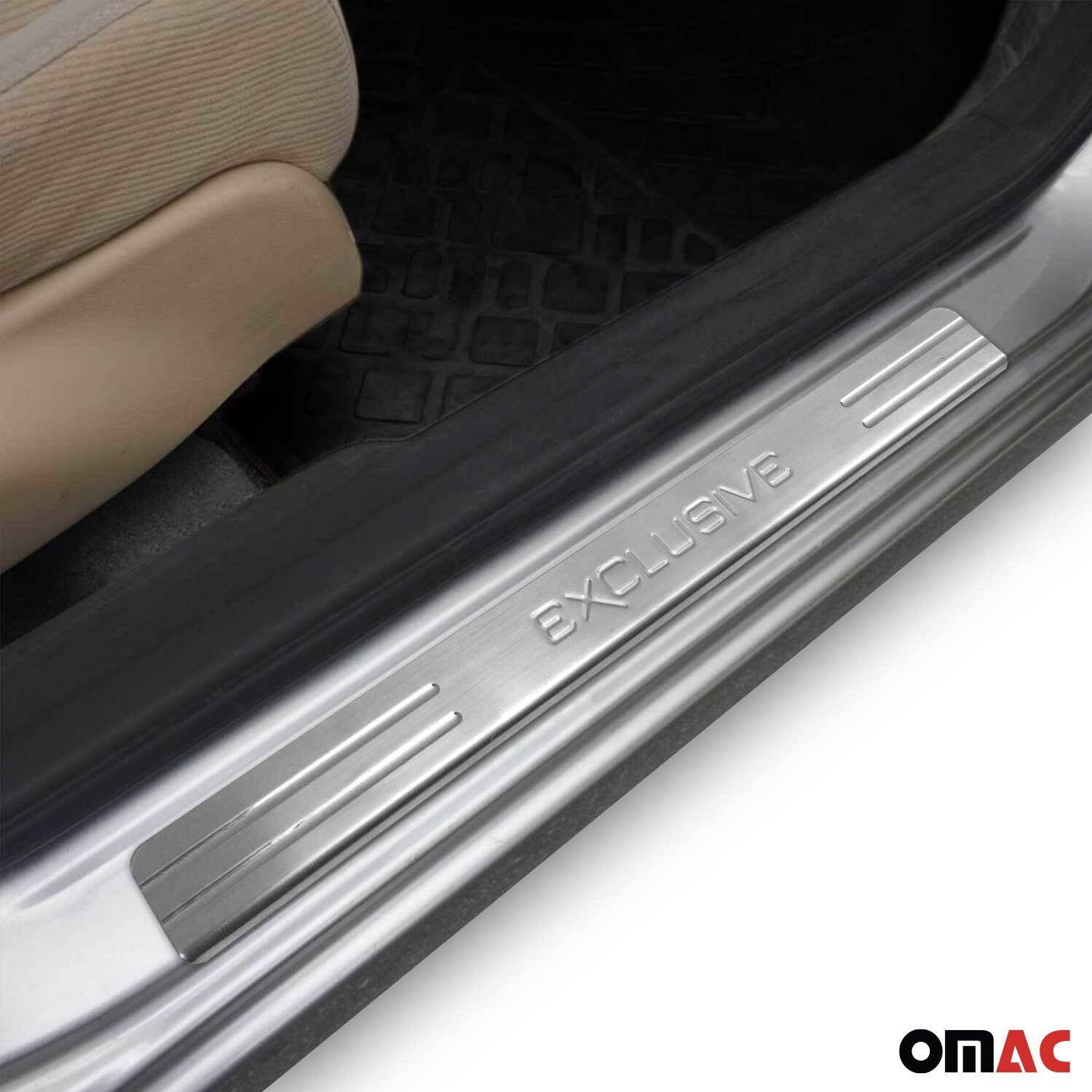 2008-2014 Mini Cooper Door Sill Scuff Plate Scratch Exclusive Stainless Steel 4x