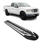2004-2014 Ford F-150 Super Cab Nerf Bar Side Step Running Boards Alu 2x