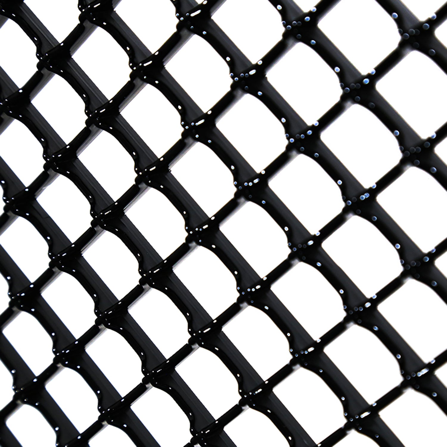2014-2015 Chevrolet Silverado 1500 Glossy Black ABS Honeycomb Mesh Grille
