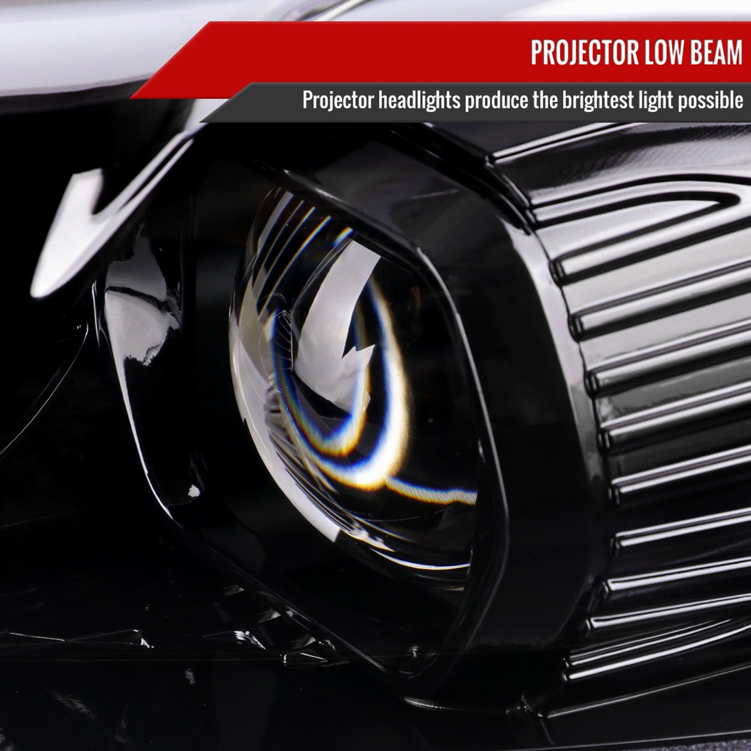 2013-2016 Ford Fusion Sequential Turn Signal Projector Headlights Black