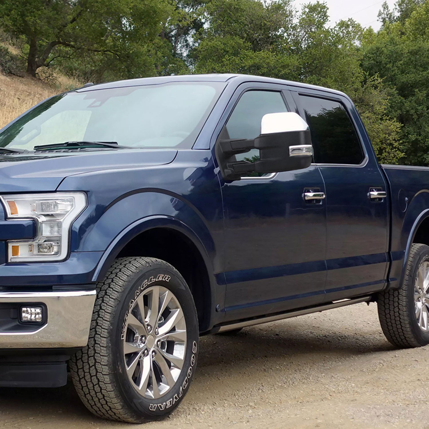 2015-2020 Ford F-150 Heated 8Pin/22Pin Chrome Towing Mirrors & Turn Signal