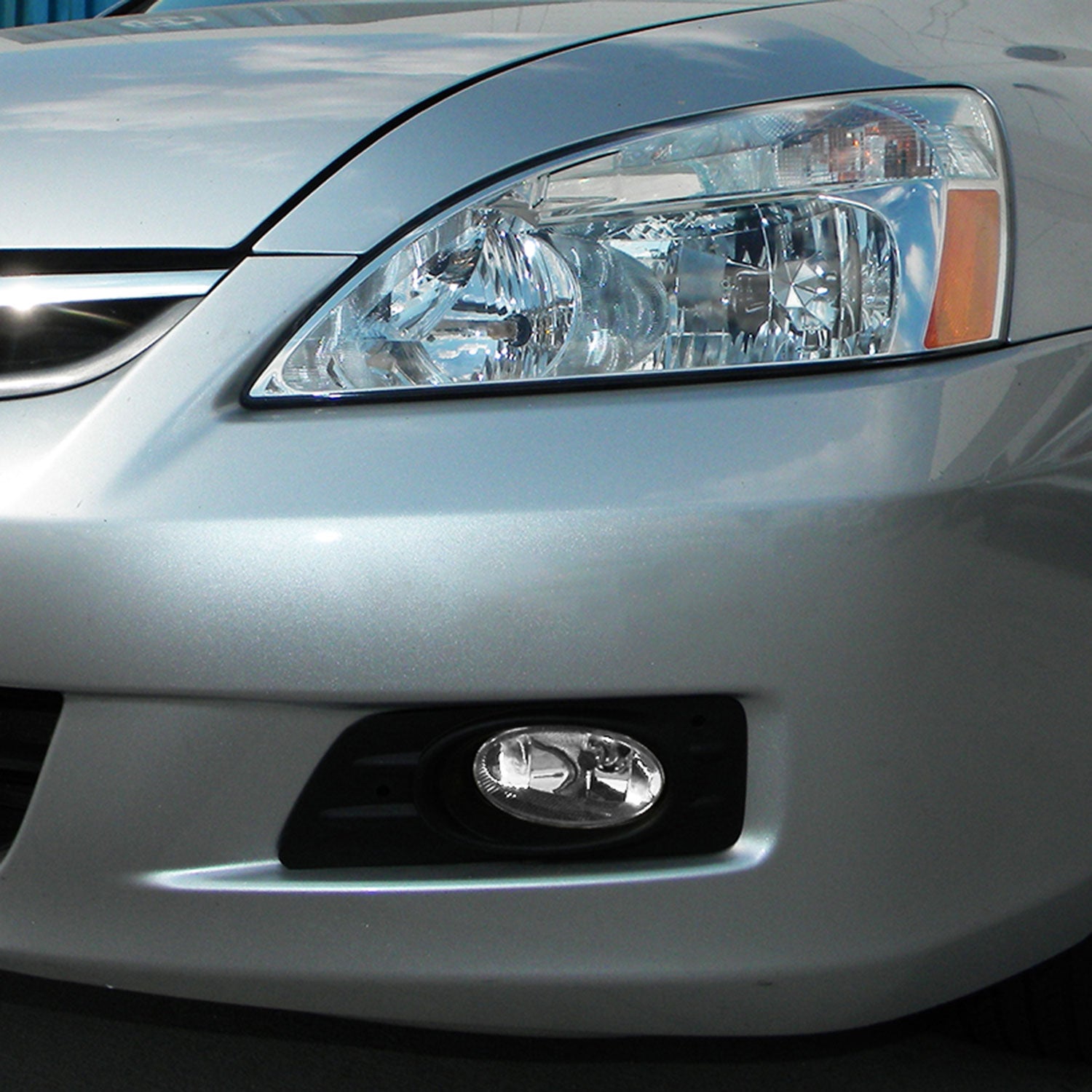 2006-2007 Honda Accord Sedan H11 Fog Lights Kit Chrome Housing/Clear Lens