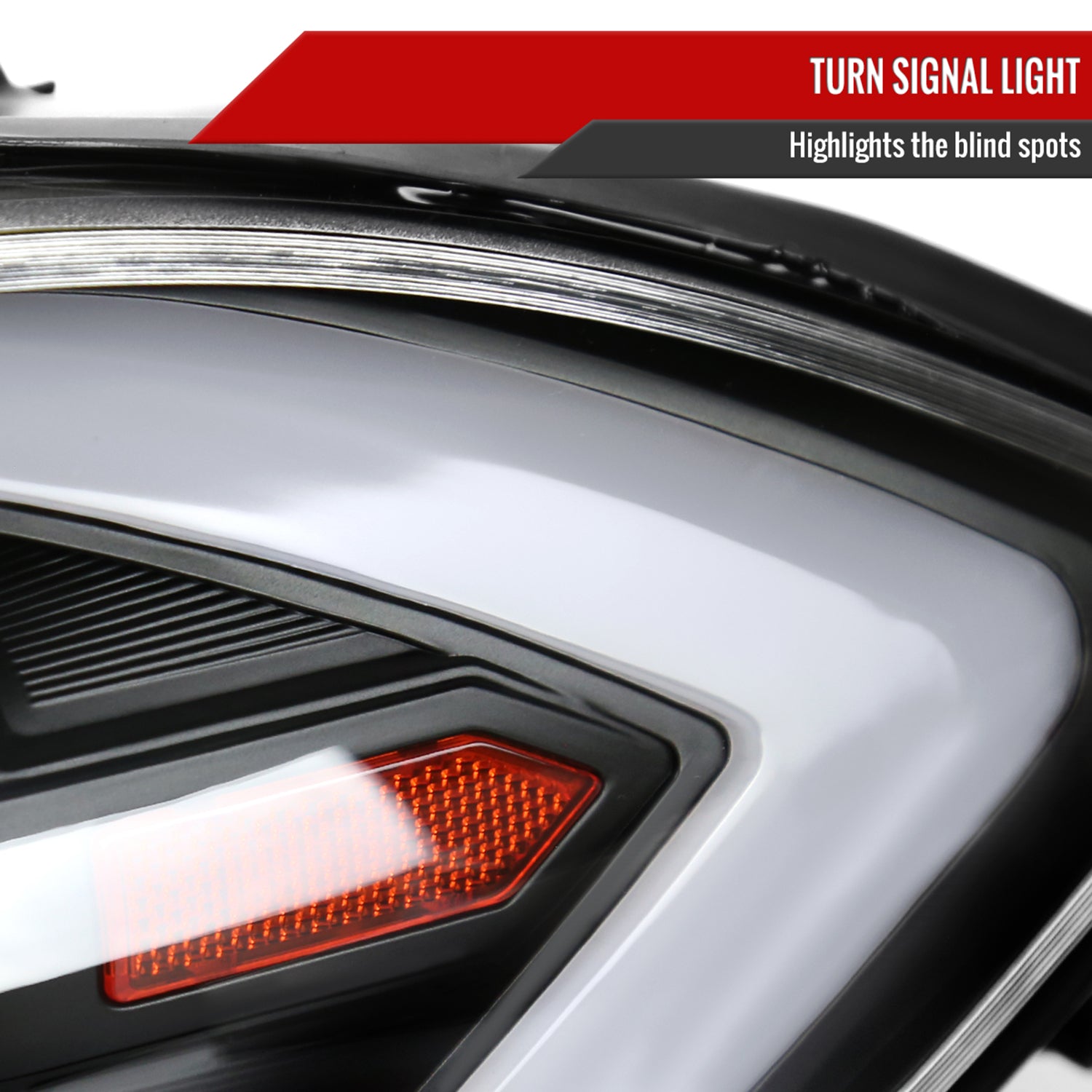 2013-2016 Dodge Dart Sequential Animated LED Bar Projector Headlights Black