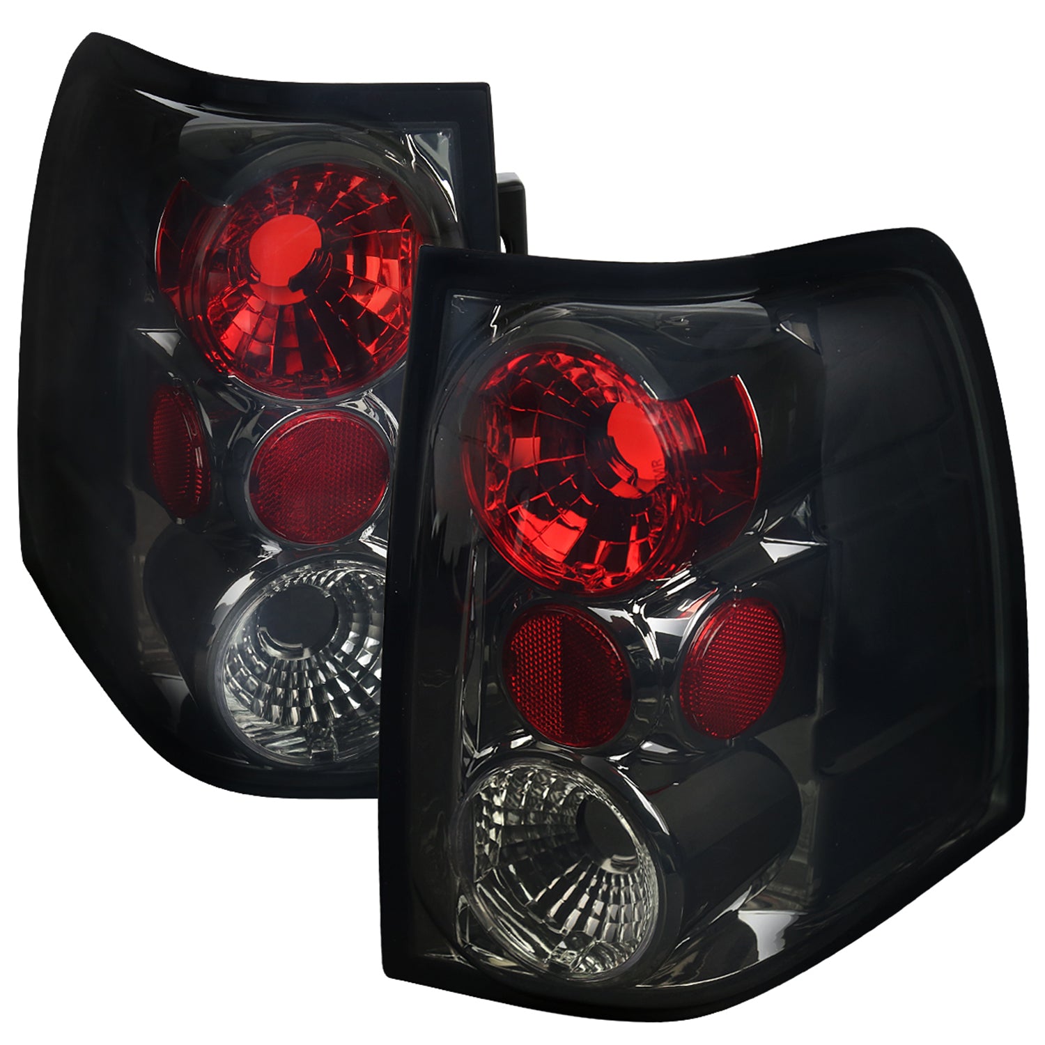 2003-2006 Ford Expedition Tail Lights Chrome Housing/Smoke Lens