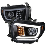 2014-2021 Toyota Tundra LED CBar Projector Headlights Turn Signal Lights Smoke