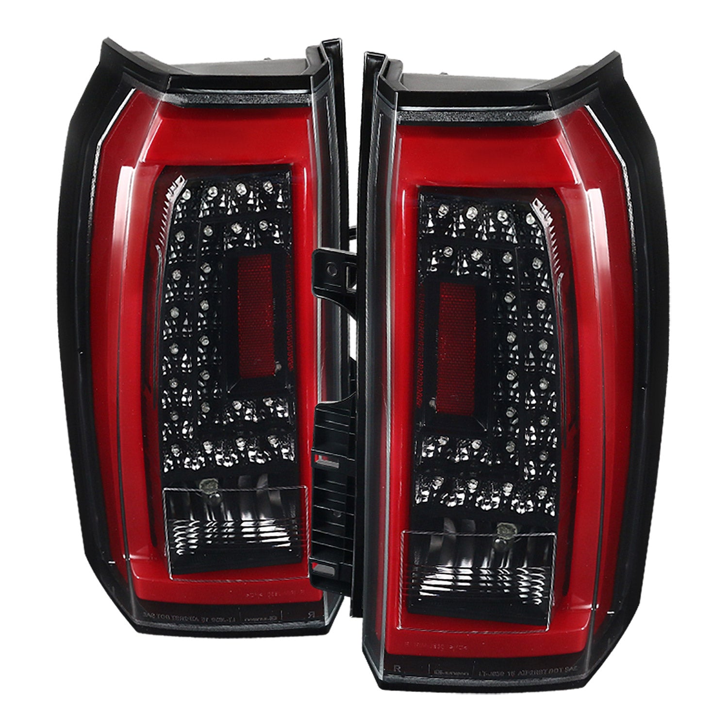 2015-2020 GMC Yukon/Yukon XL Denali SLE/SLT LED Tail Lights Jet Black/Clear