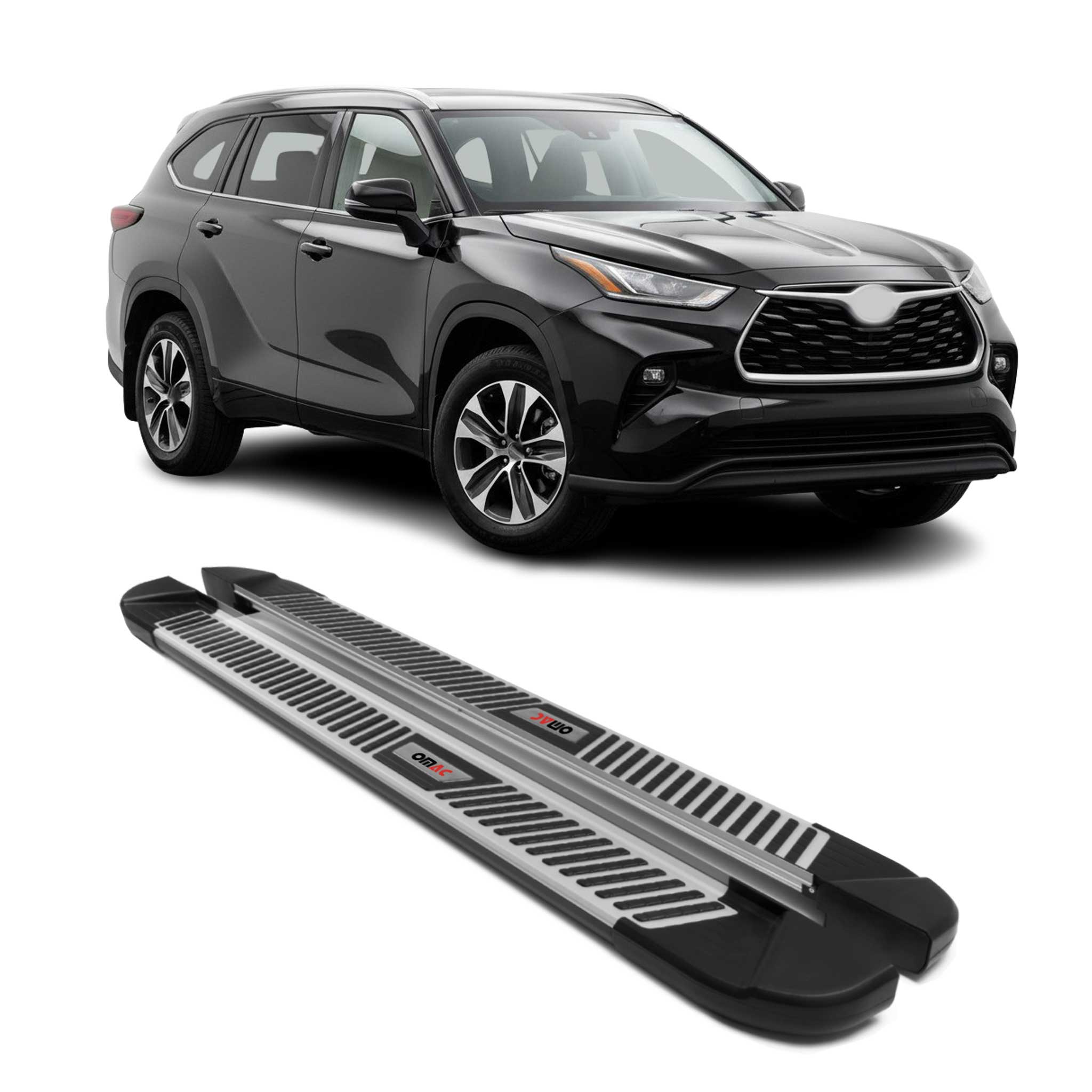 2020-2026 Toyota Highlander Nerf Bar Side Step Running Boards Alu 2x