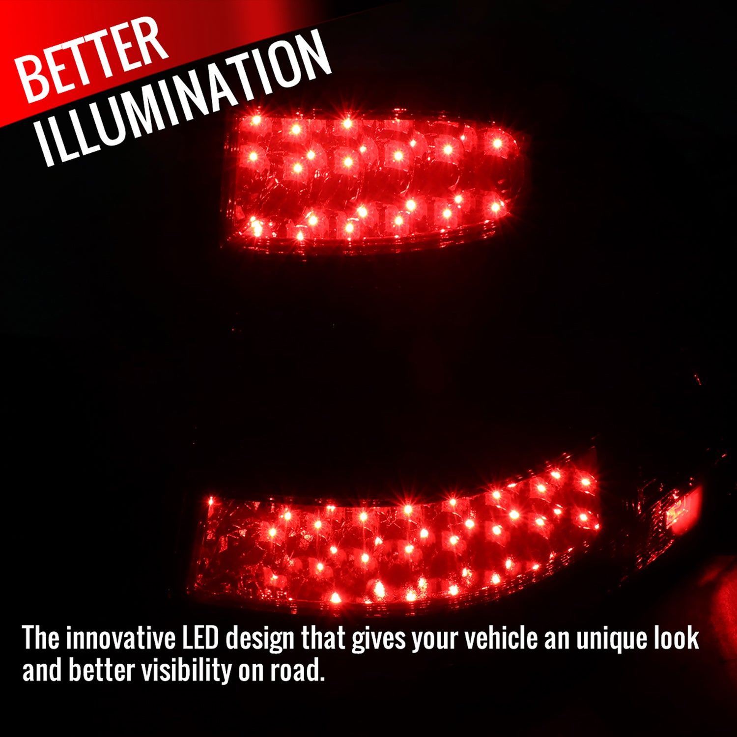 1998-2005 Mercedes Benz W163 M Class LED Tail Lights Chrome/Smoke Lens