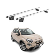 Roof Rack Cross Bars for Fiat 500X 2016-2023 Aluminium Grey 2 Pcs