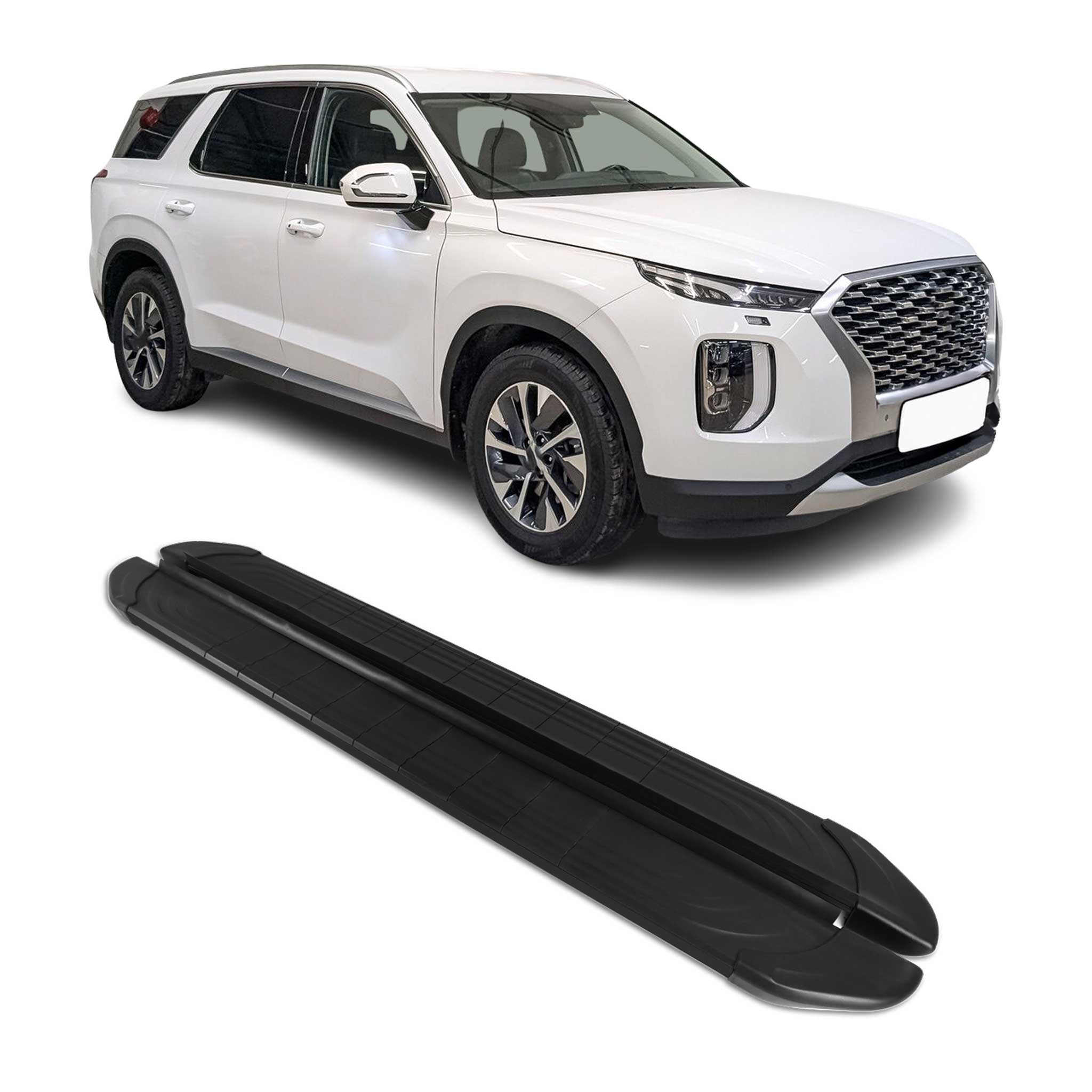 2020-2025 Hyundai Palisade Side Step Running Board Nerf Bar Black 2 Pcs