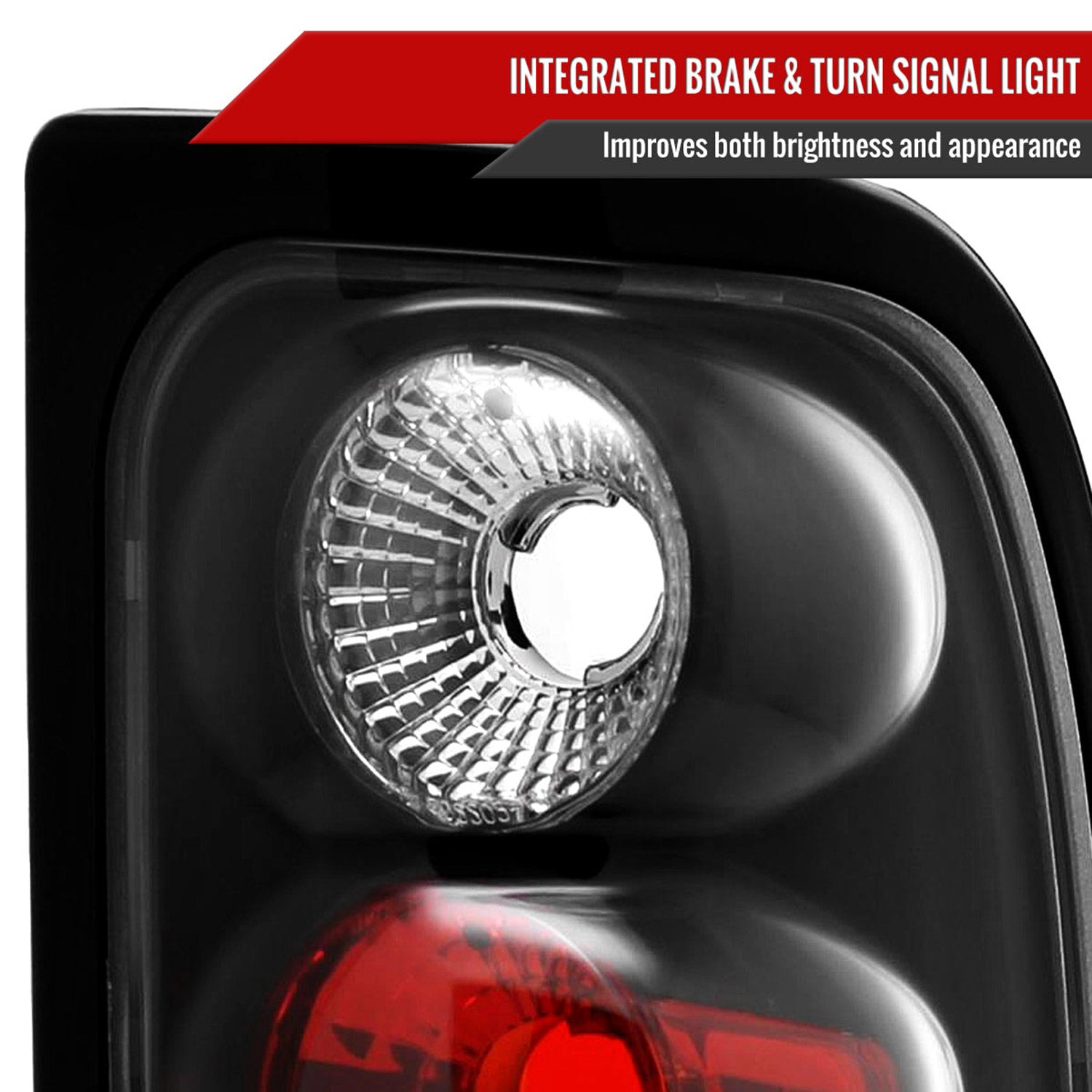 1994-2002 Dodge RAM Tail Lights Matte Black Housing/Clear Lens