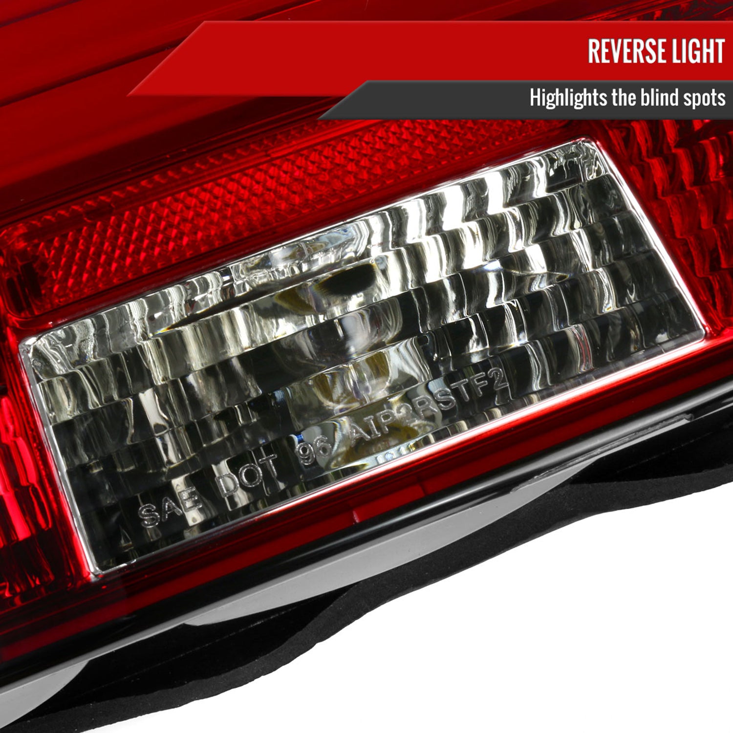 2001-2003 BMW E39 5 Series Sedan LED Tail Lights Chrome/Red Clear Lens