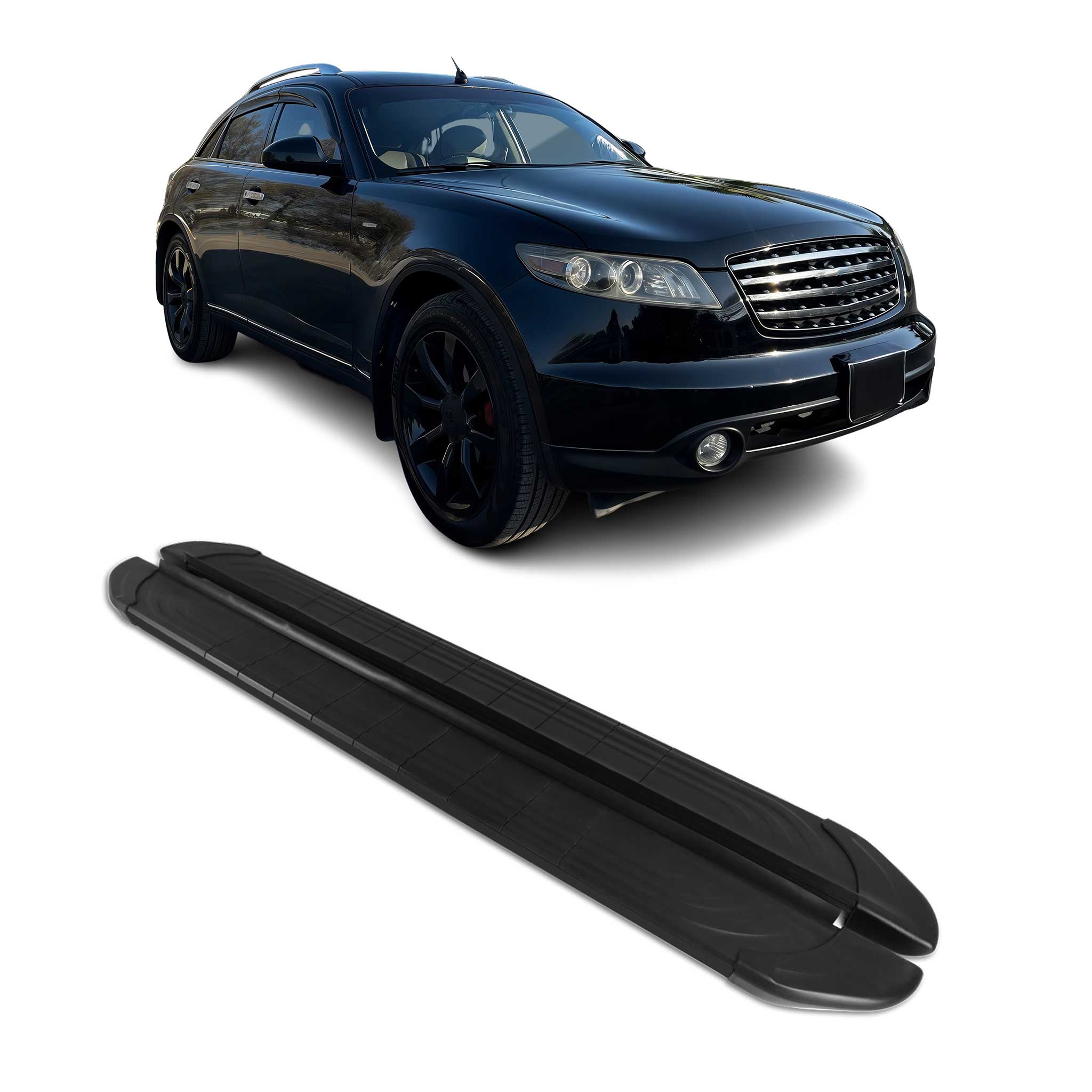 2003-2008 Infiniti FX35 Running Boards Side Steps Black