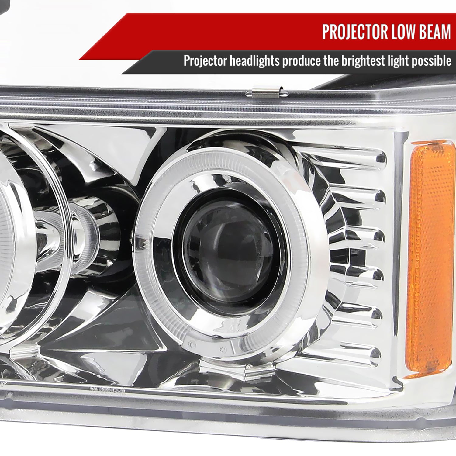 2004-2012 Chevy Colorado/GMC Canyon Headlights Corner Signal Lights Chrome