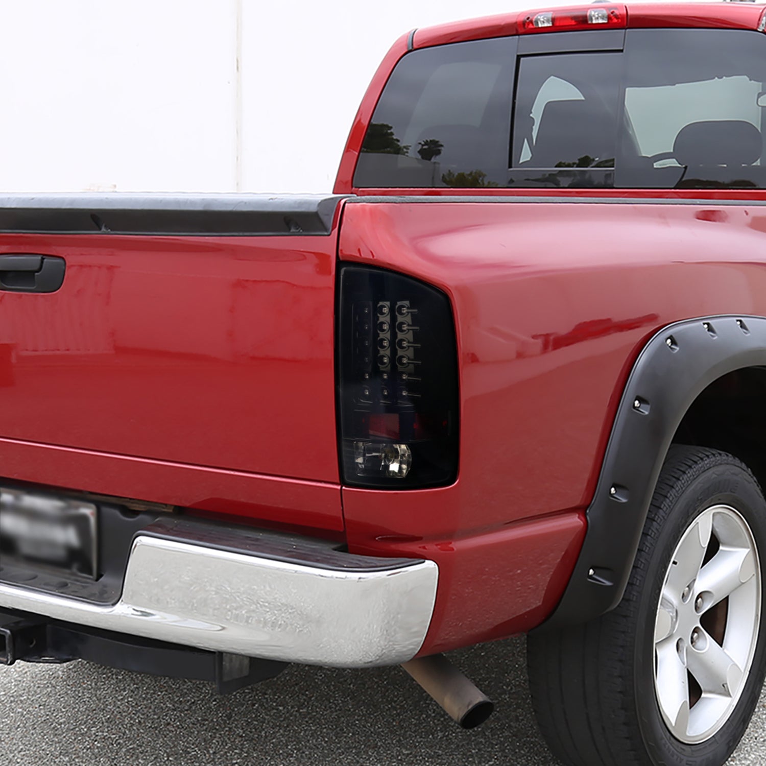 2007-2009 Dodge RAM LED Tail Lights Glossy Black housing/Smoke Lens