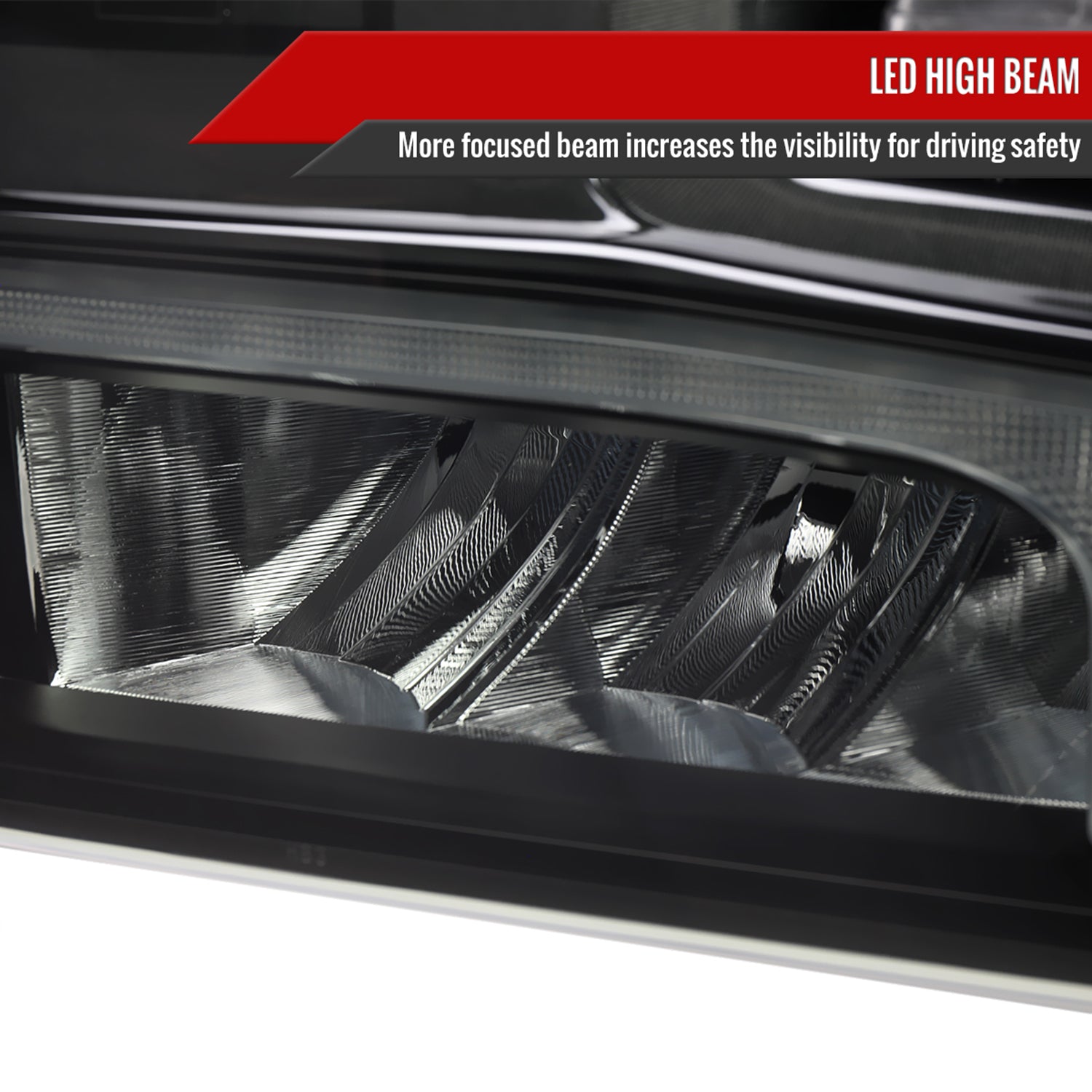 2019-2021 Chevy Silverado 1500 Full LED Projector Headlights LED Signal Smoke