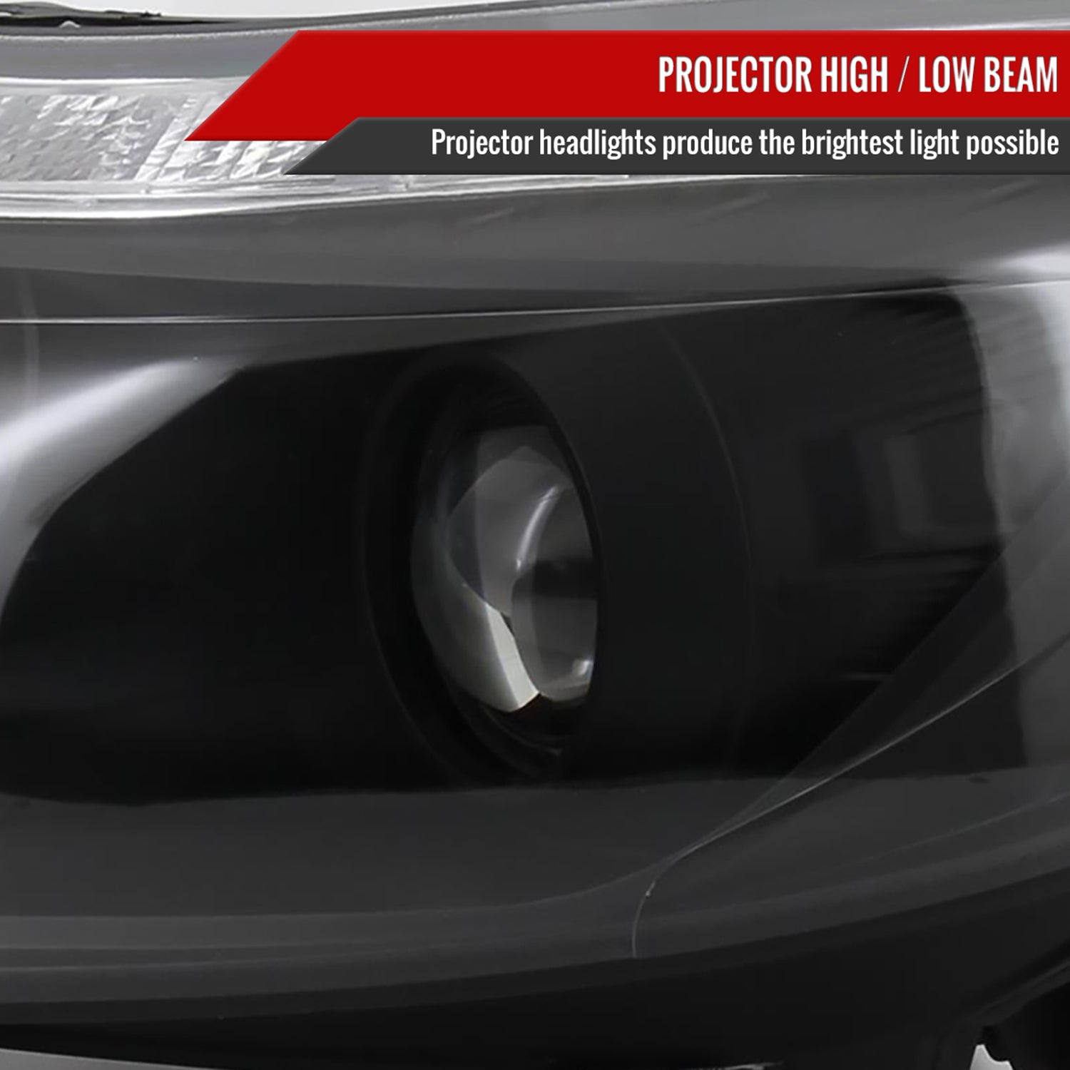 2012-2014 Ford Focus Projector Headlights LED Light & LED Signal Lights Black