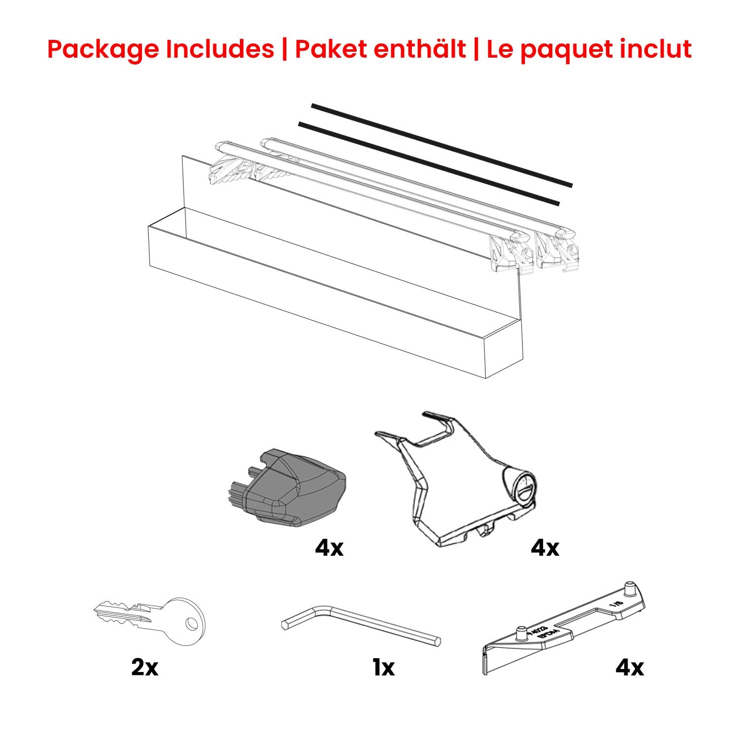 Roof Rack Cross Bars Luggage Carrier for Ford Puma 2019-2024 Alu Silver Grey 2x