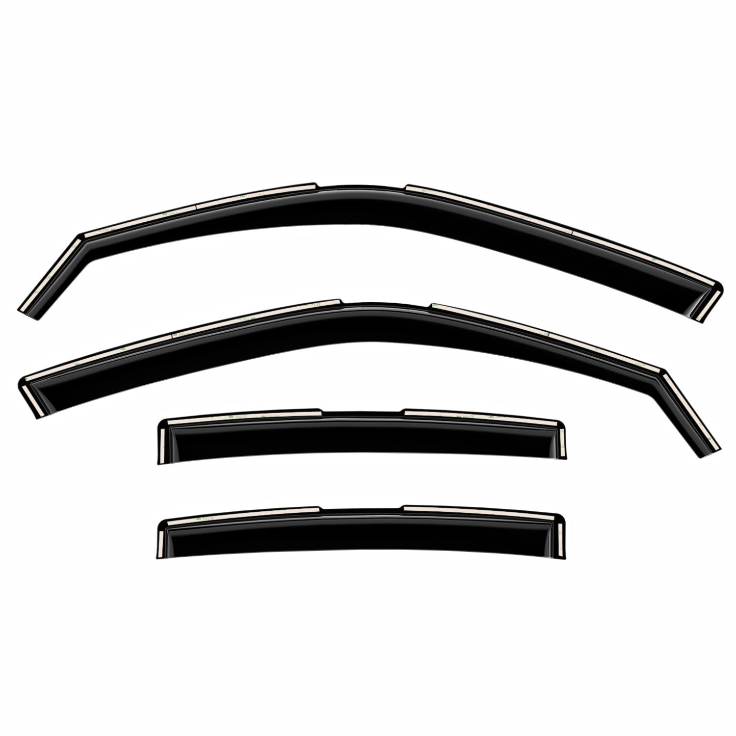 Clim Art Wind Deflectors for Ford Maverick 2022-2025 Shatterproof Dark Smoke 4x