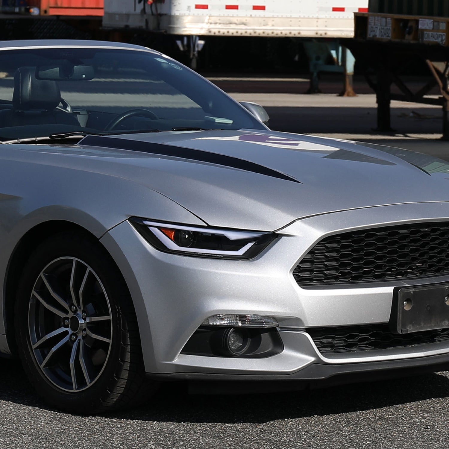 2015-2017 Ford Mustang/2018-2020 Shelby HID/Xenon LED Signal Headlights Black