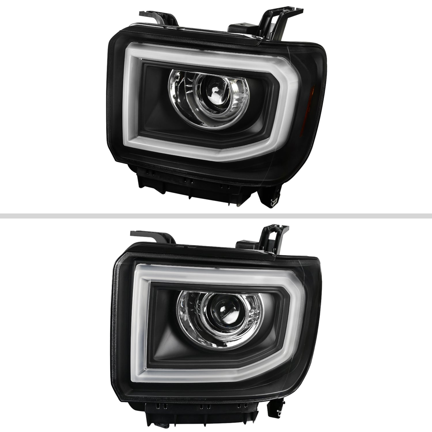 2014-2019 GMC Sierra 1500/2500HD/3500HD LED Bar Headlights LED Signal Chrome