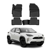 OMAC Floor Mats Liner for Toyota Corolla Cross Hybrid 2023-2026 Rubber TPE Black
