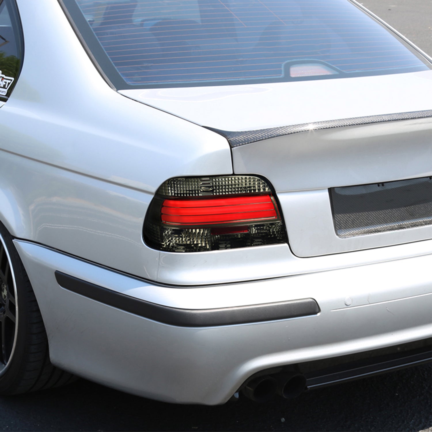 1997-2000 BMW E39 5 Series Sedan LED Tail Lights Chrome Housing/Smoke Lens