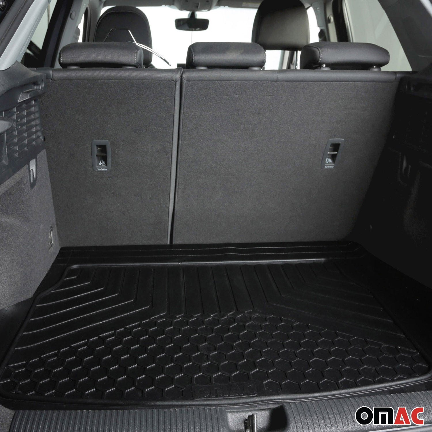 2020-2026 Kia Telluride Semi-Custom fit Cargo Mats Liner All Weather Black Rubber