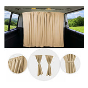 Nissan NV200 Cabin Divider Curtains Privacy Curtains Beige 2 Curtains