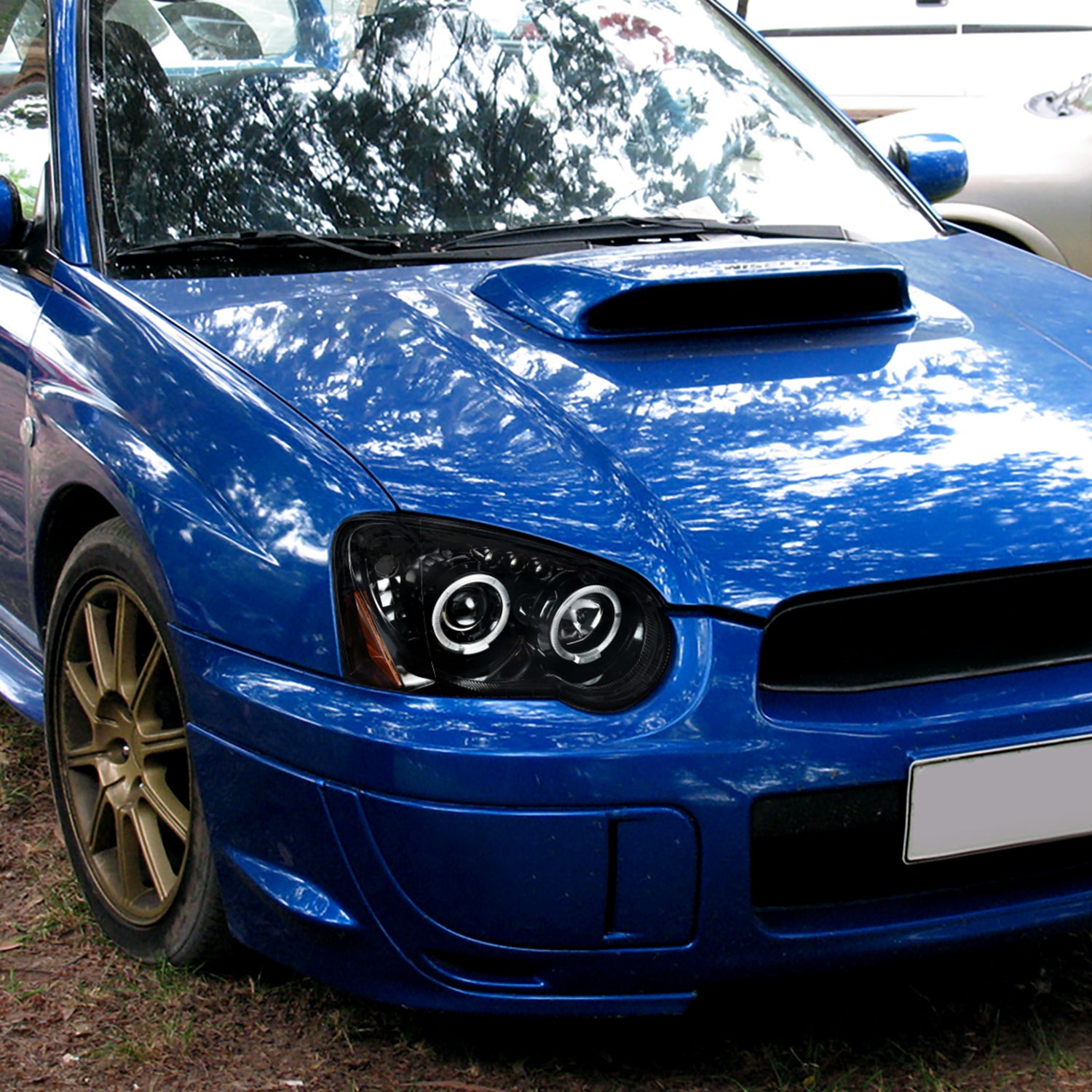 2004-2005 Subaru Impreza WRX/STI Outback Projector Headlights Jet Black