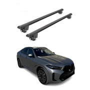 2020-2026 BMW X6 G06 Roof Rack Cross Bars Luggage Lbs Black 2 Pcs