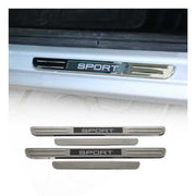 Fiat 500L 500X Door Sill Scuff Plate Illuminated Sport Stainless Steel Silver 4 Pcs