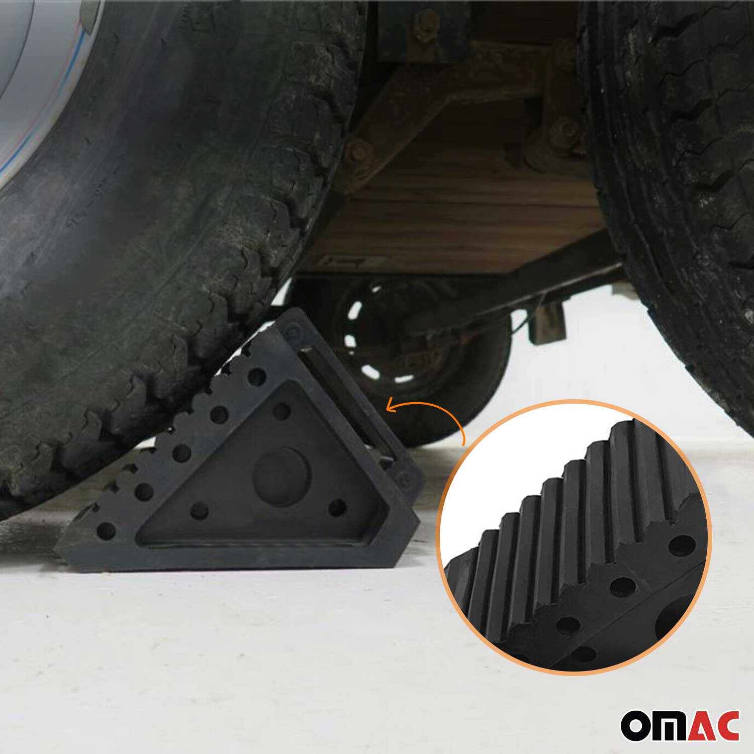 Car Ramps Pack 4 Pcs 6000 Pounds Load Capacity Black Compact Lightweight Design for RV Trailer Camper Oil Changes Inspections