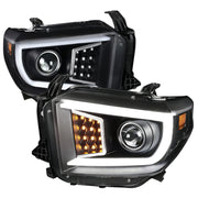 2014-2021 Toyota Tundra LED CBar Projector Headlights LED Signal Lights Black