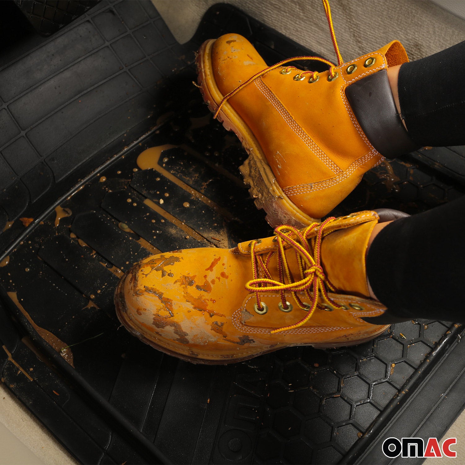 1992-2026 Ford Econoline Semi-Custom fit Floor Mats Liner All Weather 3D Black Waterproof 5 Pcs