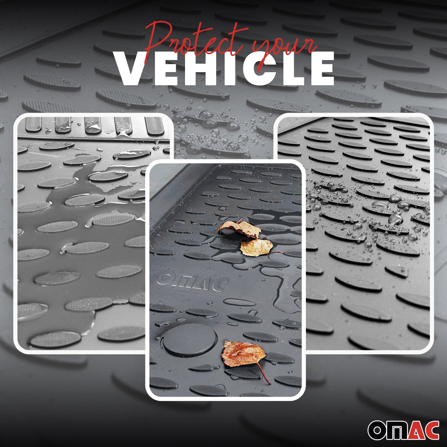 2007-2014 GMC Yukon XL Floor Mats Liners Full Set All Weather Gray