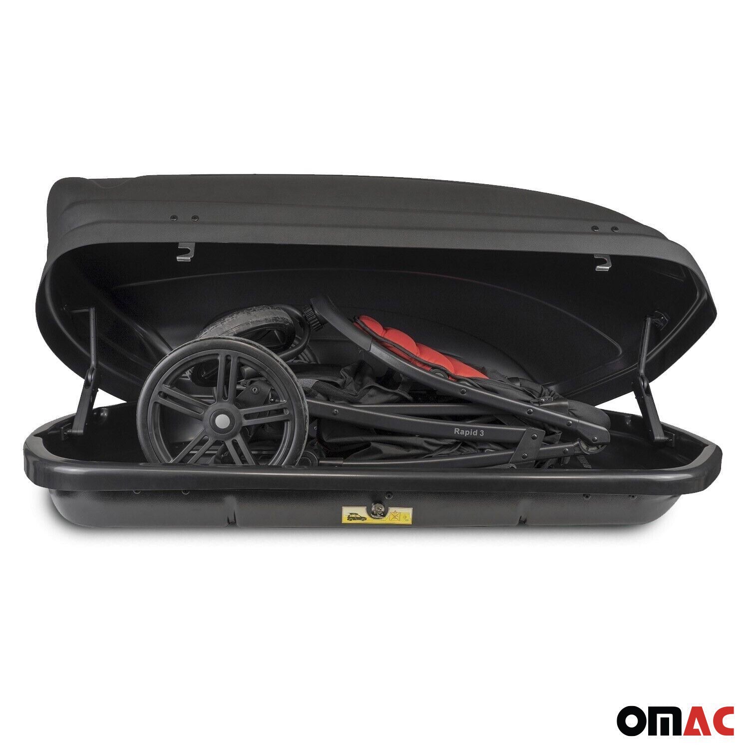 MENABO Car Roof Box Rooftop Cargo Carrier 14 Cubic Storage Box Black Universal