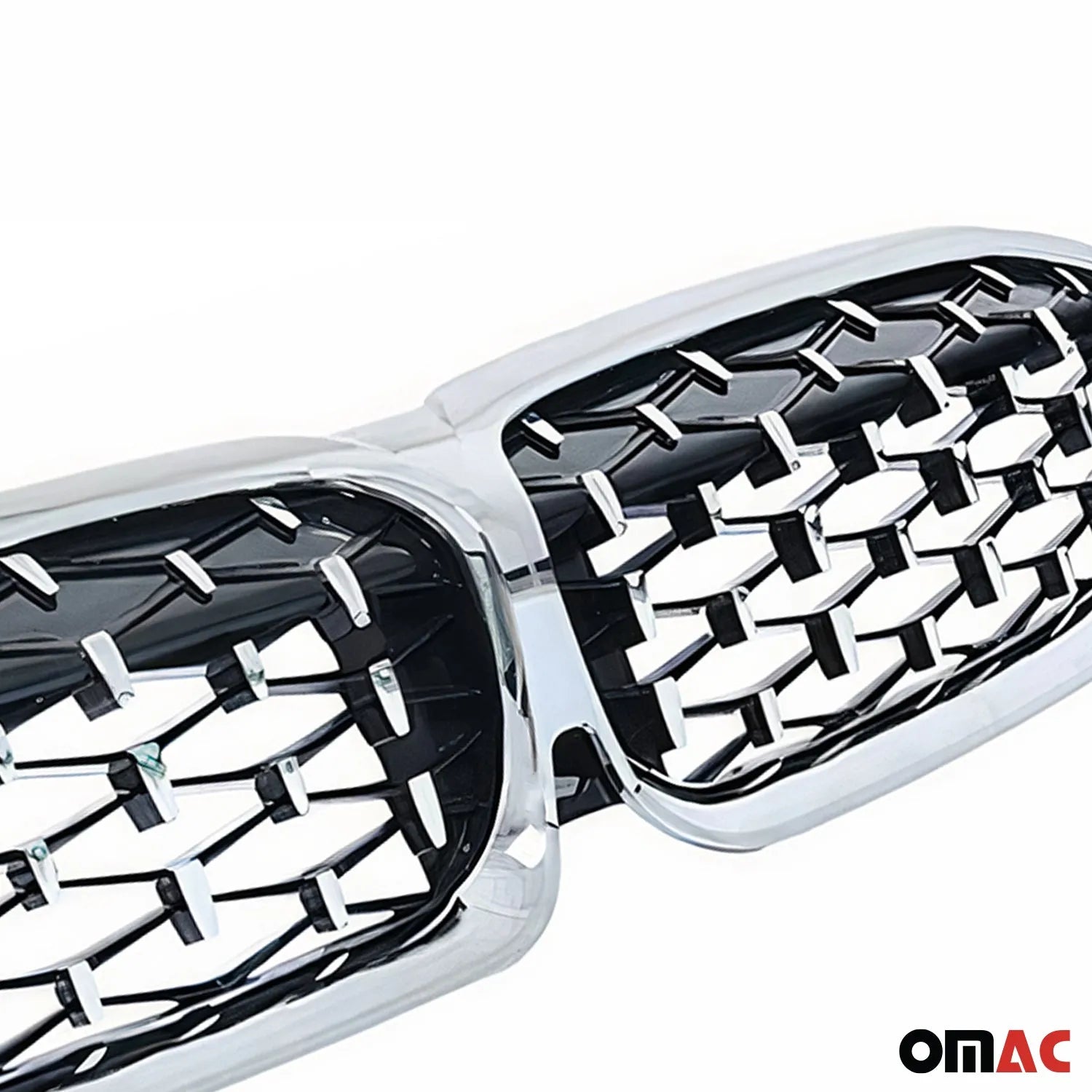 2019-2026 BMW 3 Series G20 Sedan Front Kidney Grille Glossy Black & Silvery Meteor