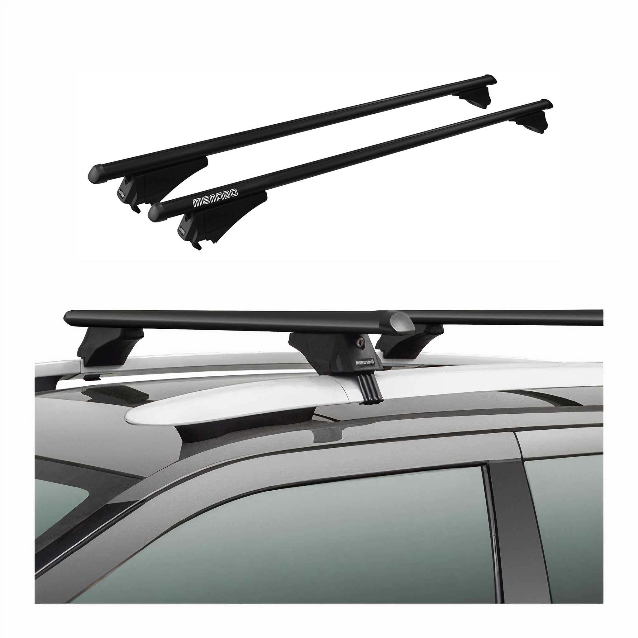 2017-2024 Mini Countryman F60 Roof Rack Cross Bars Black