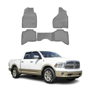 2012-2018 Dodge Ram Quad Cab Floor Mats Liners Full Set All Weather Gray