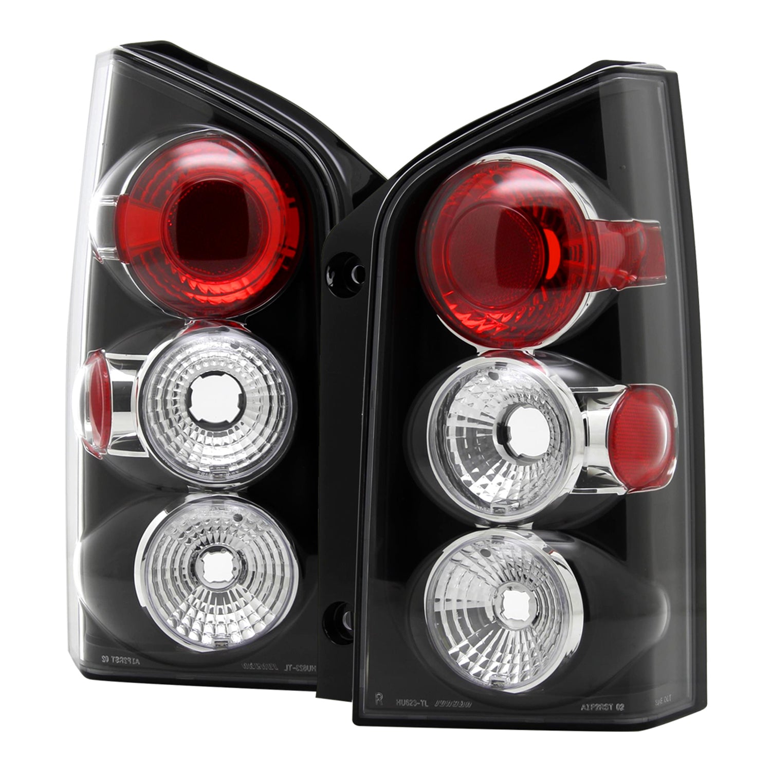 2005-2012 Nissan Pathfinder Tail Lights Matte Black Housing/Clear Lens