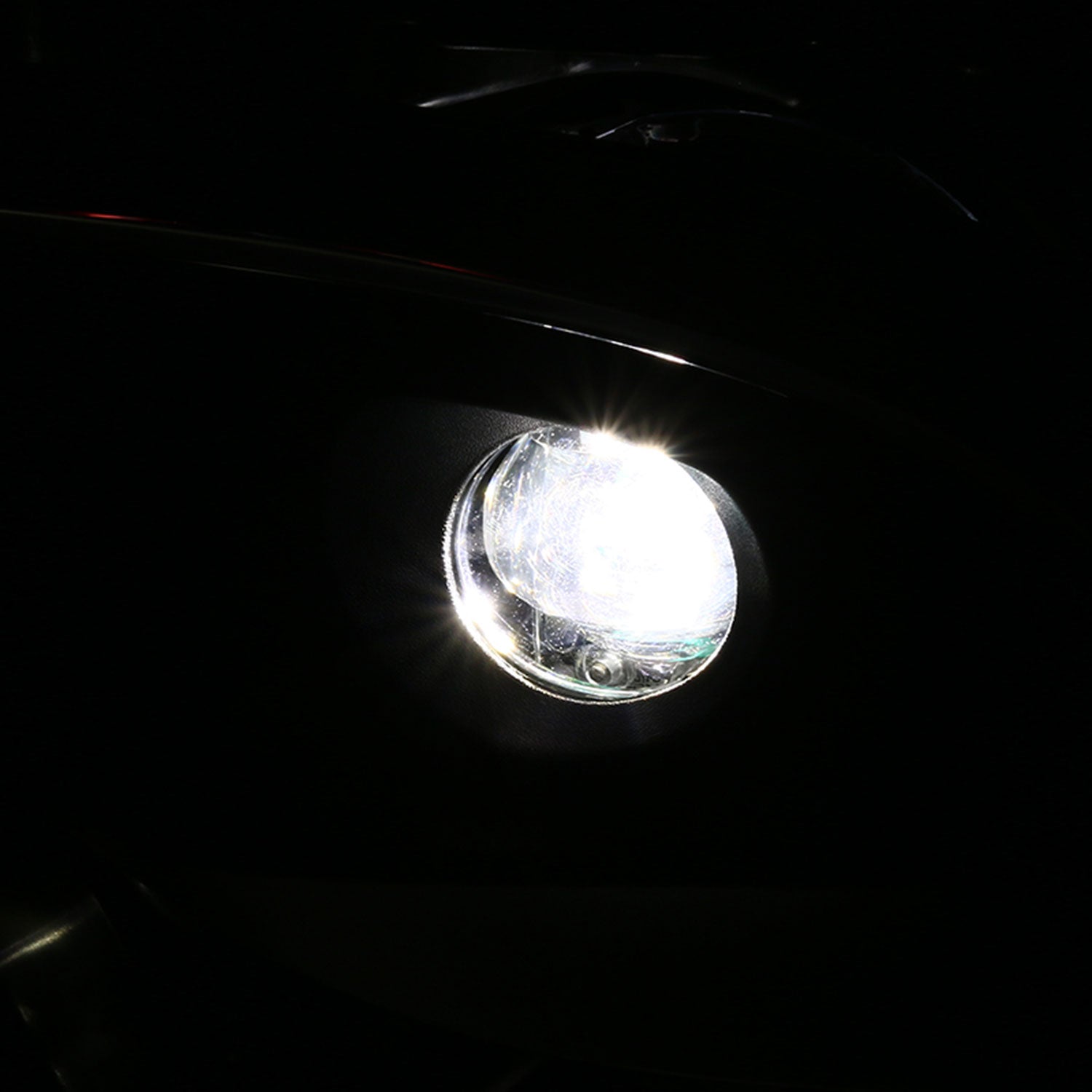 2016-2018 Mazda 6 Sedan 6500K LED Projector Fog Lights Kit Chrome/Clear Lens